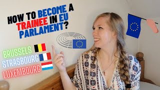 How to become a trainee in EU Parlament  Schuman trainee in Luxembourg Brussels or Strasbourg [upl. by Ybreh260]