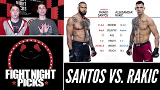 UFC 259 Thiago Santos vs Aleksandar Rakic Prediction [upl. by Theodor575]