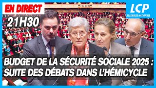 Budget de la Sécurité sociale 2025  suite de lexamen en séance à lAssemblée [upl. by Chladek]