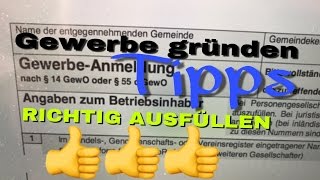 Gewerbe  Kleingewerbe anmelden  Endlich selbständig Aber ACHTUNG [upl. by Valorie]