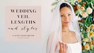 Wedding Veil Lengths Edges and Styles  Veils 101 [upl. by Ellevel]