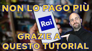 Come NON PAGARE mai più il CANONE RAI e DARE DISDETTA con il MIO TUTORIAL  TRUCCO per vedere la TV [upl. by Vikki405]