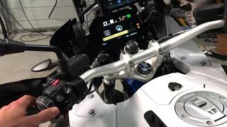 BMW R1200 GS GSA TFT Screen Setup [upl. by Leeanne]