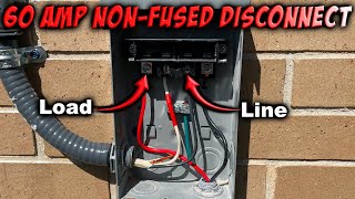 How To Install A 60 Amp AC Disconnect [upl. by Shoifet]