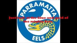 Parramatta Eels theme song Lyrics NRL SingALong [upl. by Kennith]