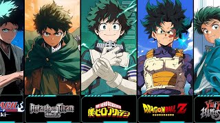 What If Izuku Midoriya Was in Different Anime Worlds [upl. by Teyugn]