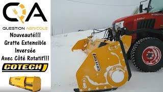 NOUVEAU Gratte à Neige Inversée avec Coté ROTATIF  COTECH [upl. by Ruffo]