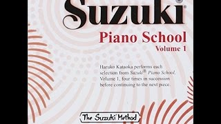 Suzuki Piano School Book 1  Lightly Row Folk Song [upl. by Sivad]