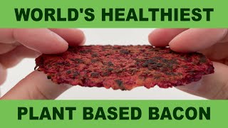 Plant Based Vegan 🥓 Bacon 🌱 NO Fat Meaty Texture Whole Food Plant Based Recipe [upl. by Khai434]