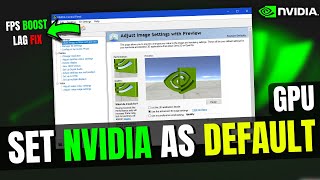 How to Set Nvidia as Default GPUGraphics Card on Windows 11 amp 10 Laptop  2024 [upl. by Snapp237]