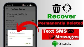 How to Recover Deleted Text Messages on Android  Deleted SMS Recovery from Android 2024 [upl. by Devonna]