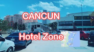 A Scenic Drive Through Cancuns Stunning Hotel Zone [upl. by Dona]