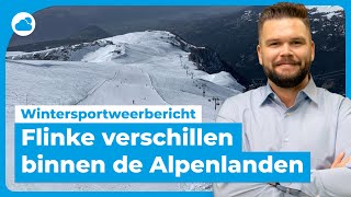 Wintersportweerbericht flinke verschillen binnen de Alpenlanden [upl. by Attevad]