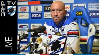 SampdoriaHellas Verona lo streaming della conferenza stampa di Zenga [upl. by Yael]