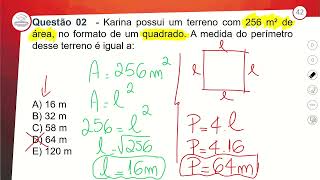 662  REVISÃO E CORREÇÃO  GEOMETRIA PLANA V – ÁREA DO QUADRADO E RETÂNGULO [upl. by Aisha]