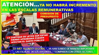 🔴LO ULTIMO 😱ATENCIÓN…YA NO HABRÁ INCREMENTO EN LAS ESCALAS REMUNERATIVAS [upl. by Boyt]