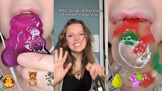 💖 TikTok POVS 💖 ASMR Satisfying Eating  Kaitlin Autumn Monique  POVs Tiktok 2024 13 [upl. by Morgenthaler385]