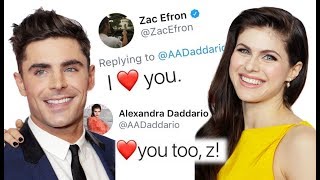 Zac Efron says quotI Love Youquot to Alexandra Daddario [upl. by Os]