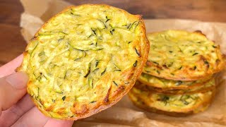 Galettes de Courgettes  2 Ingrédients  SANS FARINE NI OEUFS NI FROMAGE [upl. by Lengel964]