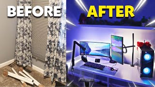 Transforming my Boring Old Room into My Dream Gaming Setup [upl. by Aernda]