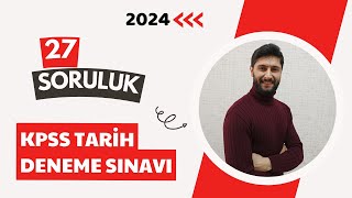 86 Tarih Deneme Sınavı  KPSS 2024  Lisans ve Önlisans  Ali Gürbüz kpss kpss2024 [upl. by Yenolem]