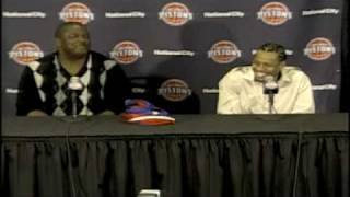 Allen Iverson Detroit Pistons News Conference  We talking about practice Funny [upl. by Budd]