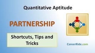 Partnership  Shortcuts amp Tricks for Placement Tests Job Interviews amp Exams [upl. by Charlene486]