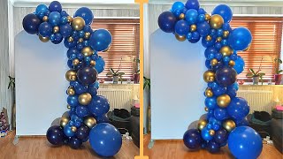 How To Attach A Balloon Garland To A Backdrop Panel  balloon garland backdrop stand [upl. by Ardra]