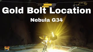 Ratchet amp Clank  Gold Bolt Location on Nebula G34 [upl. by Elleret839]