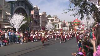 USC Marching Band at Disneyland  Taping for Christmas Day Special 110909 [upl. by Derej]