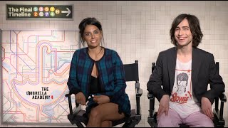 Instinct Interview with Aidan Gallagher amp Ritu Arya The Umbrella Academy Season 4 [upl. by Leamse]