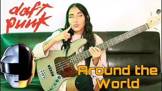 Daft Punk  Around the World  Bass Cover [upl. by Nywde]