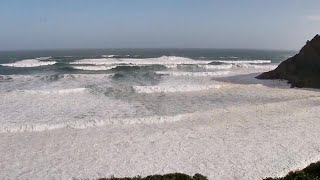 ‘Spring tide’ ocean waves hit South Africa [upl. by Jarrad]