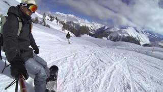 Switzerland 2015 Snowboarding Day 2 Klosters Parsenn [upl. by Isiahi]