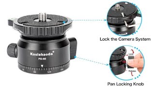 Koolehaoda Tripod Head Leveling Base PD60 [upl. by Atnuhs159]