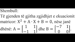 Detyra 53  Matematikë Ekuacion matricor [upl. by Naillij]