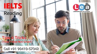 IELTS Reading Tips amp Tricks True False amp Not Given ielts pte study studyabroad [upl. by Steere]