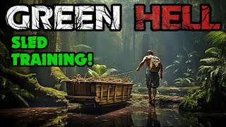 Green Hell Sled Training  Storage and Transportation Beta Development Build  Steam PC [upl. by Genni]