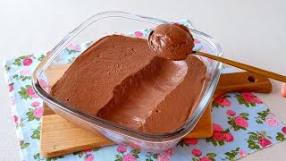 RECHEIO MOUSSE DE CHOCOLATE PARA BOLO  Super Fácil [upl. by Tarryn]