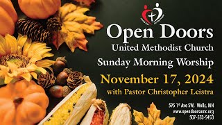 11172024 Open Doors UMC Worship [upl. by Rebel]