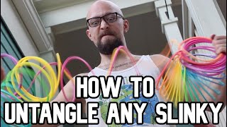 How to Untangle a Slinky [upl. by Patt]