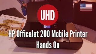 HP OfficeJet 200 Mobile Printer Hands On 4K UHD [upl. by Nat]