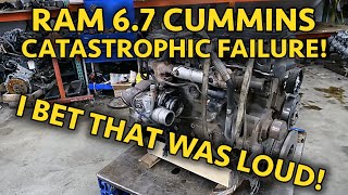 DEMOLISHED 67 Ram Cummins Diesel Engine Teardown Violent End To A Pricey Engine Worst Diesel Yet [upl. by Nywnorb]