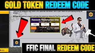 FFIC GOLD TOKEN REDEEM CODE 400 K WATCHING FREE FIRE REDEEM CODE GOLD TOKEN [upl. by Atims]