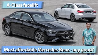 V177 MercedesBenz AClass Sedan facelift Malaysian review  A200 vs A250 [upl. by Razal931]