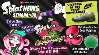 SplatNews 36 Splatoon 2 World Championship  Lo nuevo de ABXY  Splatfest Nike y mas [upl. by Ahsikar988]