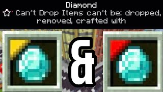 How To Get Items You Cant Drop In Minecraft Bedrock Lock In Slot Or Inventory [upl. by Wende]