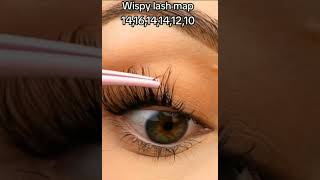 Wispy Cluster Lash Set lashes beauty fyp eyelashextensions [upl. by Lebna]