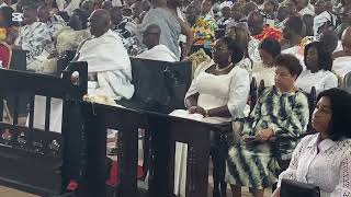 Asantehene attended 100years thanks giving service with Sychells president Anglican Church  Kumasi [upl. by Letnuahs]