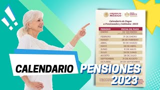 Calendario 2023 de pagos para pensionados y jubilados  Pensiones ISSSTE [upl. by Nediarb]